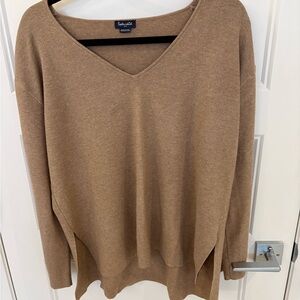 Splendid Women's Brown V-Neck Sweater